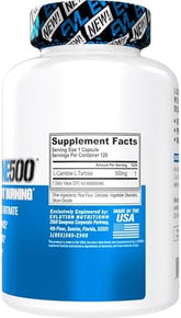 EVLution Nutrition, L-Carnitine500®, 500 mg, 120 Capsules